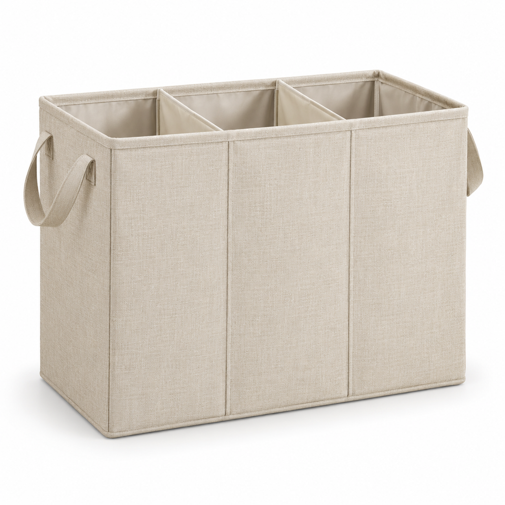 SortWeave Triple Laundry Hamper