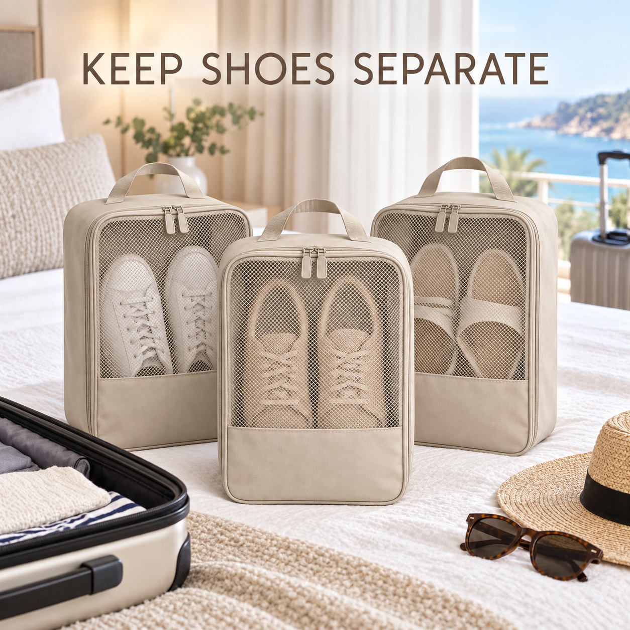 ShoeNest Travel Organizer Set