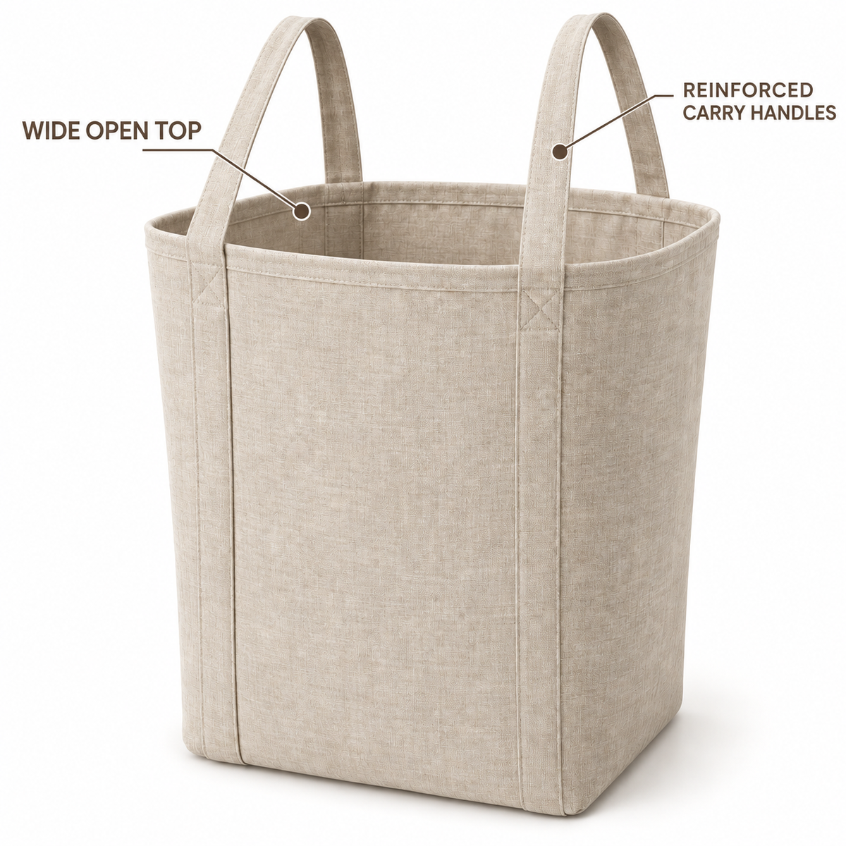 LinenCove Laundry Carry Basket