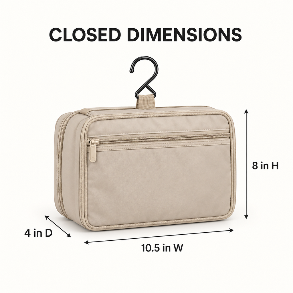 RollEase Hanging Toiletry Organizer