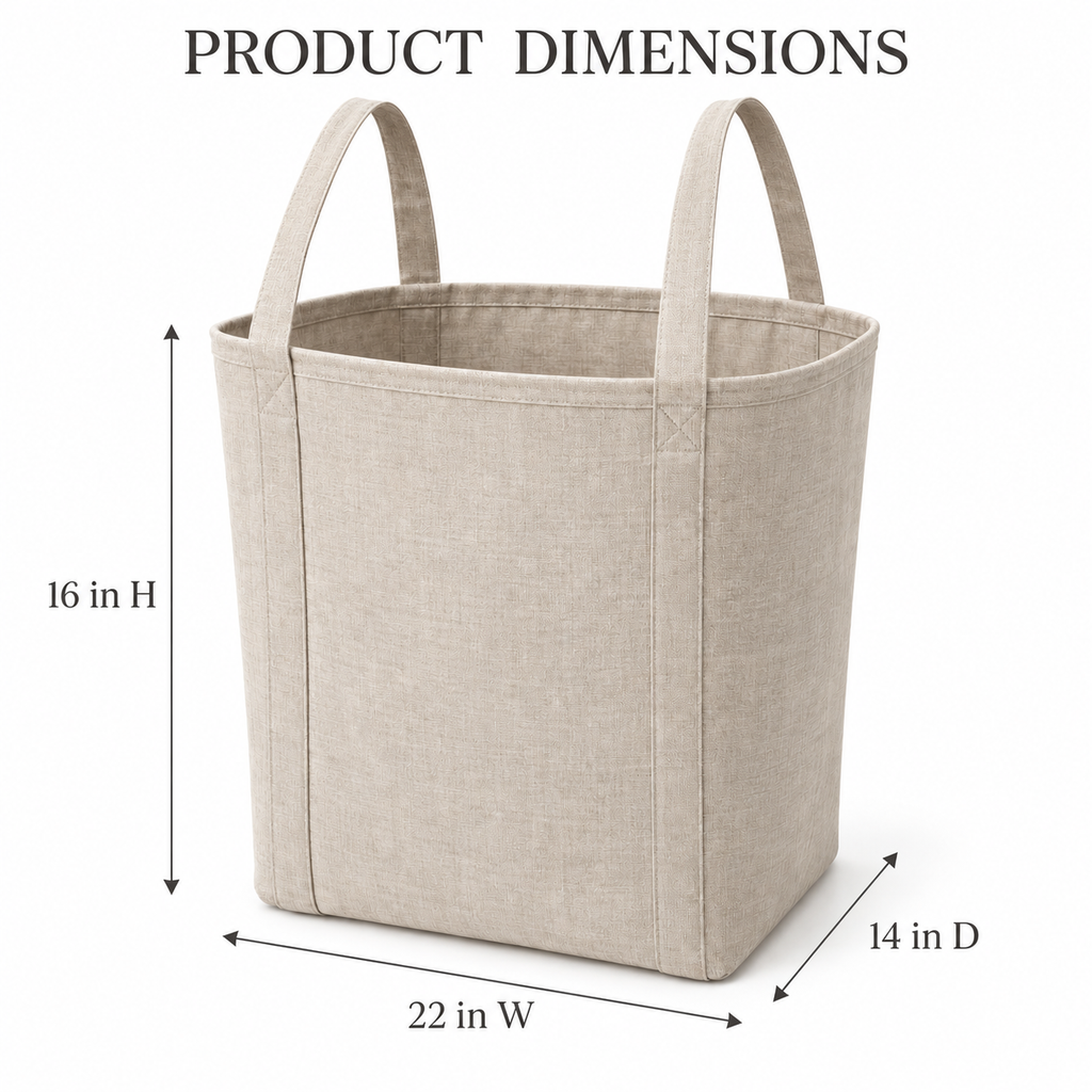 LinenCove Laundry Carry Basket