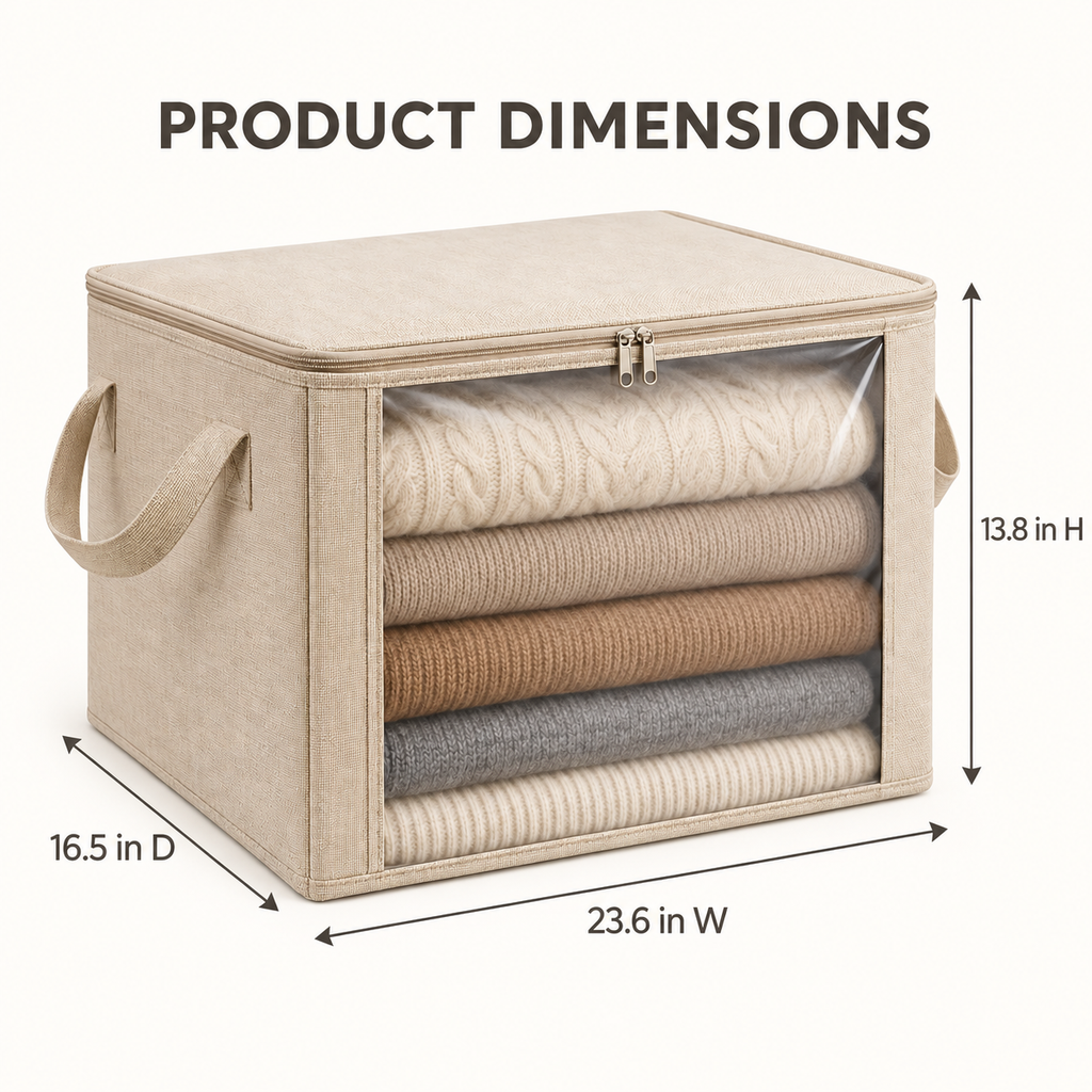FoldVista Clear Sweater Storage Bin