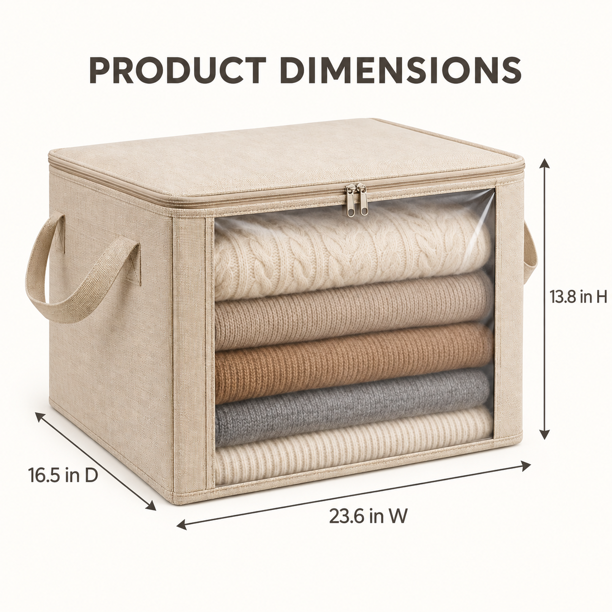 FoldVista Clear Sweater Storage Bin