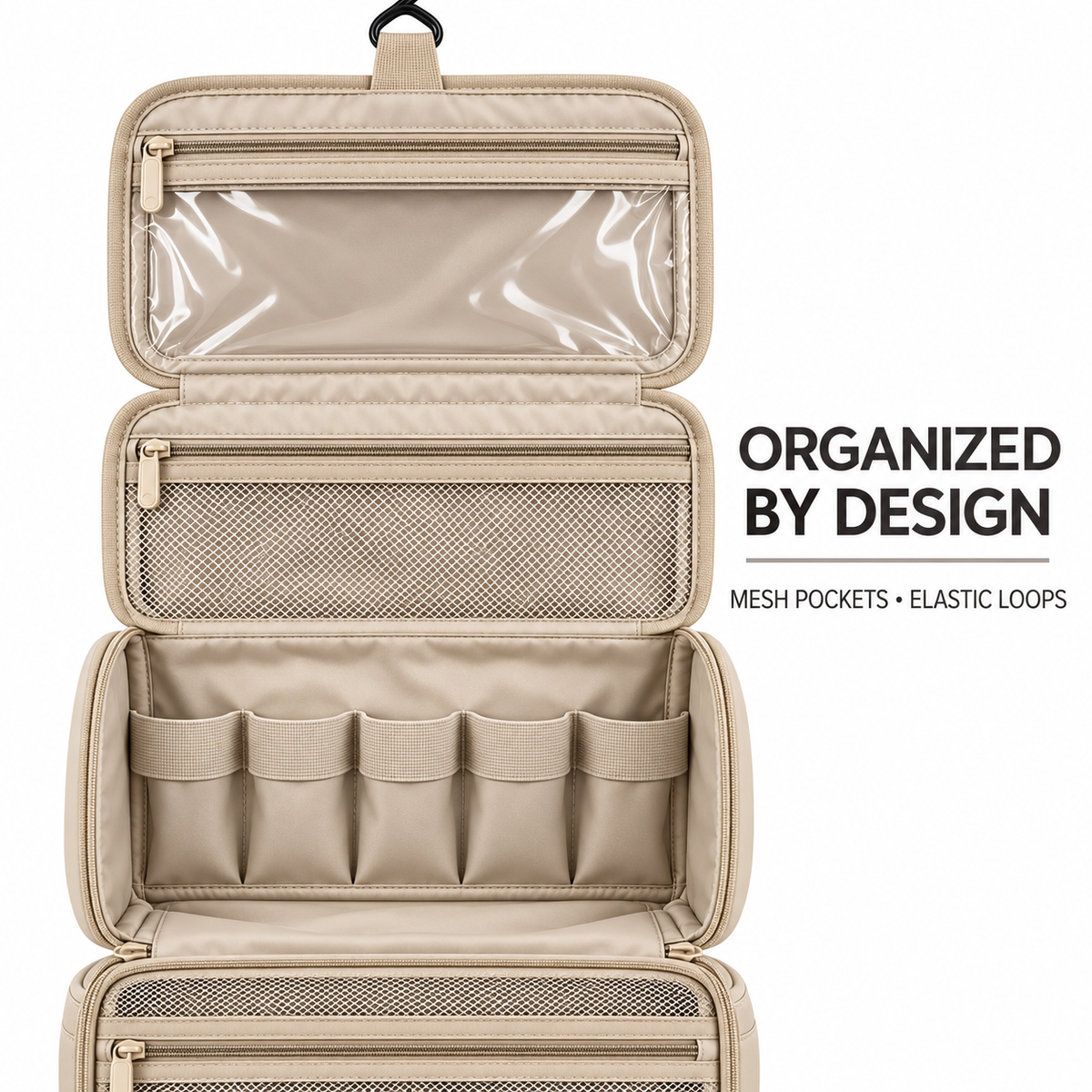 RollEase Hanging Toiletry Organizer